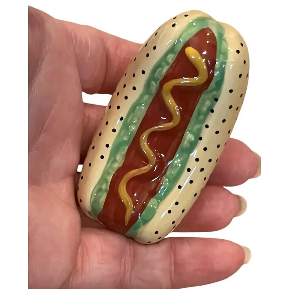 2 Nora Fleming minis A417 Chews Wisely Bubble Gum A231 Chicago Dog Hotdog